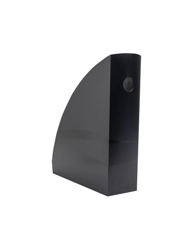 Porte-revues exacompta mag-cube ecoblack a4+ oeillet de prehension coloris noir.