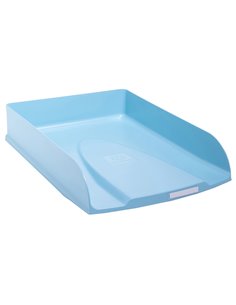 Corbeille courrier exacompta combo styli skandi a4+ superposable verticale/escalier coloris bleu givre.