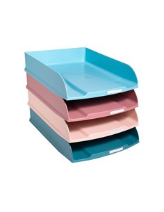 Corbeille courrier exacompta combo styli skandi a4+ superposable verticale/escalier coloris.