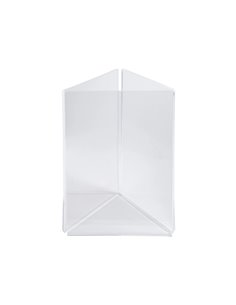 Porte-visuel exacompta triptyque acrylique a6 vertical coloris cristal. 2