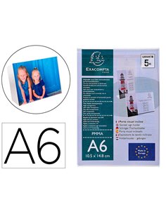 Porte visuel exacommpta a6 incline vertical ou horizontal cristal.