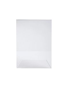 Porte-visuel exacompta acrylique incline vertical a5 coloris cristal. 2