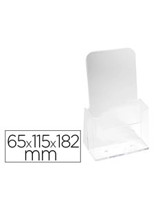 Distributeur exacompta simple format prospectus 1/3 a4 vertical 1 compartiment de profondeur 28mm.