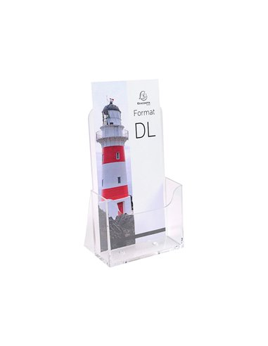 Distributeur exacompta simple format prospectus 1/3 a4 vertical 1 compartiment de profondeur 28mm.