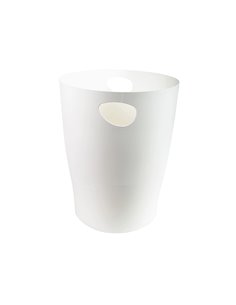 Corbeille a papier exacompta ecobin office capacite 15l coloris blanc.