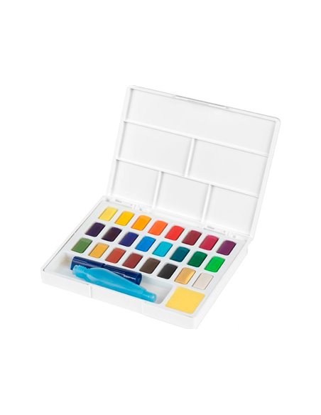 Peinture aquarelle faber castell boite de 24.