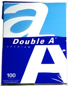 Papier double a a4 80g 100f coloris blanc.