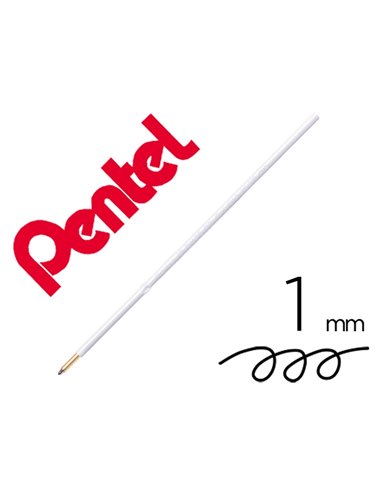 Recharge pour stylo-bille retractable pentel bx470 izee pointe large 1mm encre noire sachet 2 unites.
