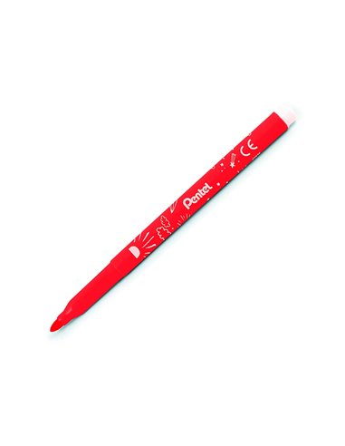 Boite de 18 feutres de coloriage pental encre ultra lavable pointe moyenne 3,9mm.