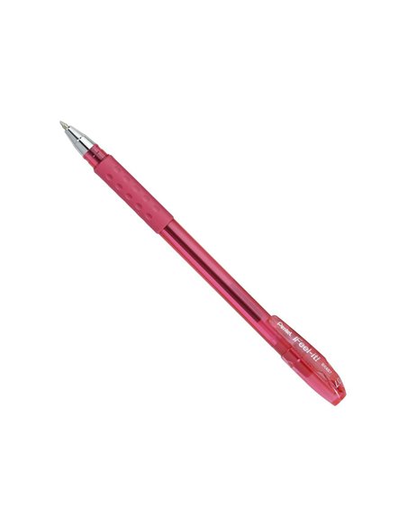 Stylo-bille pentel feel-it écriture moyenne pointe 0.7mm encre coloris rose.