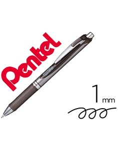 Roller a encre gel energel bl80 pointe de 1mm retractable coloris noir.