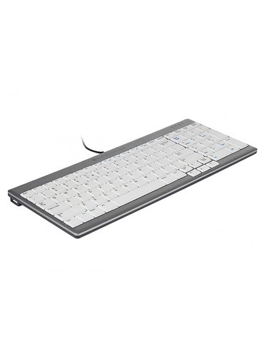 Clavier bakker compact ultraboard 960 filaire avec pave numerique gris.
