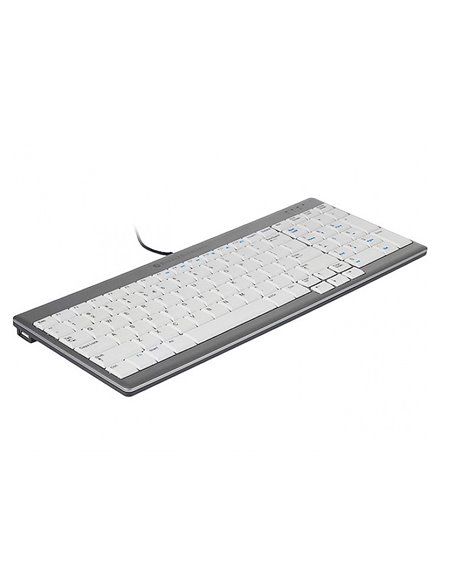 Clavier bakker compact ultraboard 960 filaire avec pave numerique gris.