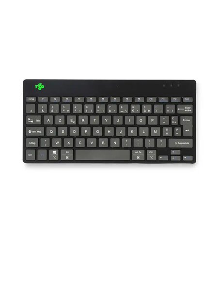 Clavier ergonomique r-go compact break non-filaire coloris noir.