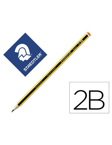Crayon graphite staedtler noris 120 2b hexagonal mine 2mm très résistante.