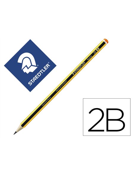 Crayon graphite staedtler noris 120 2b hexagonal mine 2mm très résistante.