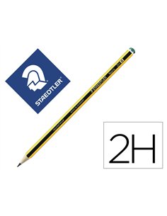 Crayon graphite staedtler noris 120 2h hexagonal mine 2mm très résistante.