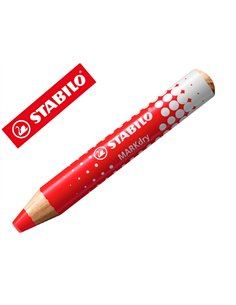 Crayon marqueur markdry pour ecrire sur tableau blanc coloris rouge.