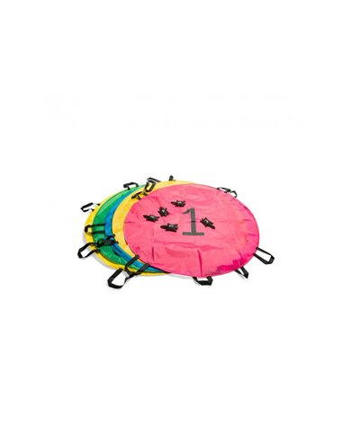 Parachutes bs toys squirl parachutes 4 poignees 100 cm 5 sacs ecureuils volants 2 a 20 joueurs.