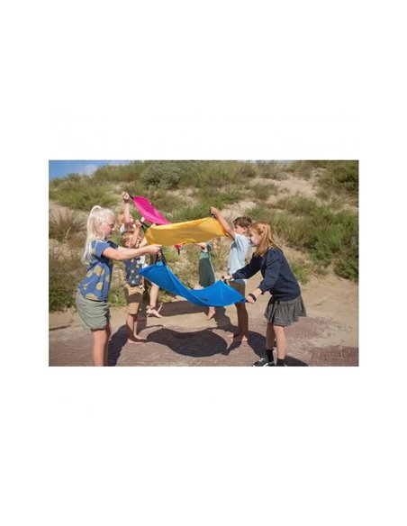 Parachutes bs toys squirl parachutes 4 poignees 100 cm 5 sacs ecureuils volants 2 a 20 joueurs.