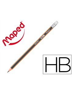 Crayons graphite black'peps hb avec gomme - bois certifi fsc.