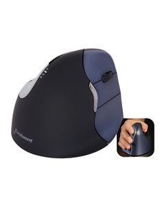 Souris bakker evoluent 4 droitier 6 boutons sans fil noir.