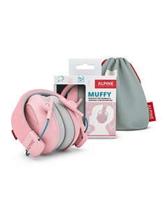 Casque viquel anti-bruit muffy pour enfant coloris rose.