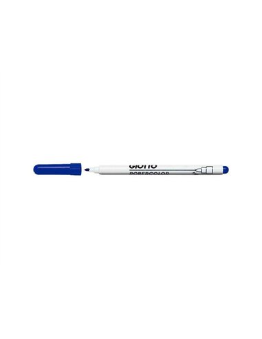 Feutre robercolor pointe fine giotto pour tableau blanc odeur neutre ecriture 1mm coloris bleu.