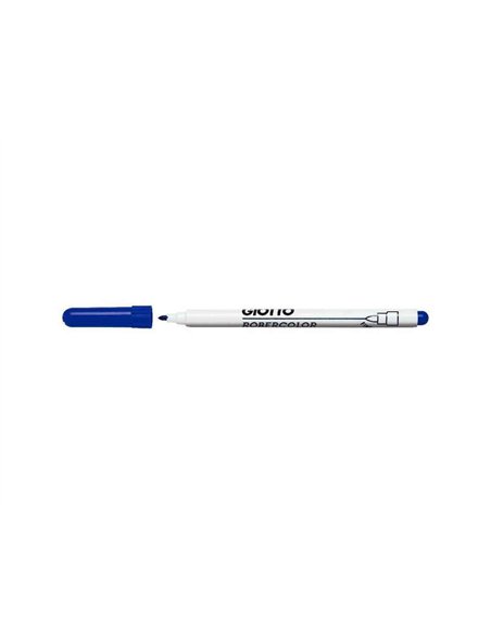 Feutre robercolor pointe fine giotto pour tableau blanc odeur neutre ecriture 1mm coloris bleu.