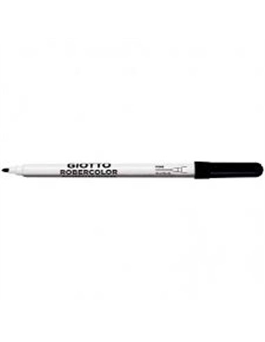 Feutre robercolor pointe fine giotto pour tableau blanc odeur neutre ecriture 1mm coloris noir.