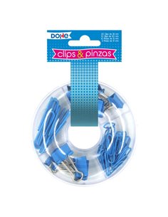 Pinces Dohe Combo - 10 pinces de 15 mm et 5 pinces de 19 mm - Différentes tailles pour différentes utilisations