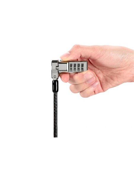 Cable de securite kensington universel 3 en 1 a combinaison reinitialisable.