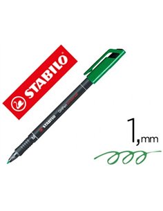 Feutre stabilo moyen permanent vert.