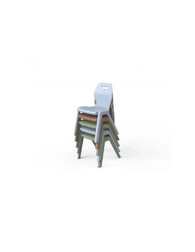 Chaise mirplay ina ergonomiquepp empilable enfant taille 4 coloris aleatoire lot 5 unites.