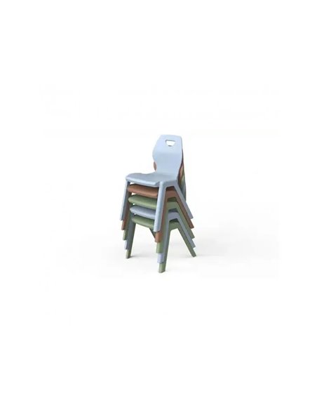 Chaise mirplay ina ergonomiquepp empilable enfant taille 4 coloris aleatoire lot 5 unites.