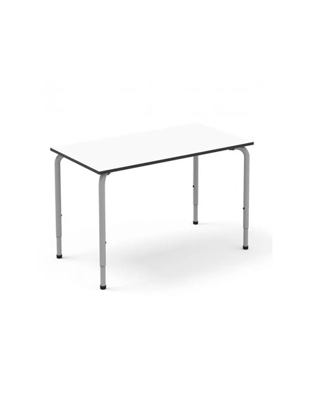 Table mirplay rectangulaire metal 120x65cm primaire a lycee.