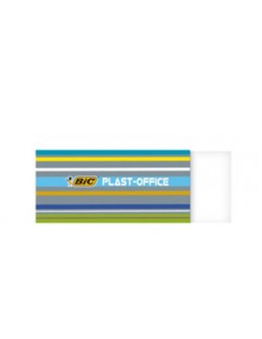 Gomme bic plast-office plastique graphite tous calques papiers fourreau protection carton.
