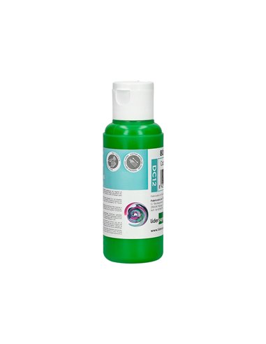Peinture acrylique liderpapel coloris vert bouteille 80ml.