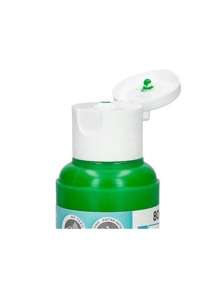 Peinture acrylique liderpapel coloris vert bouteille 80ml.