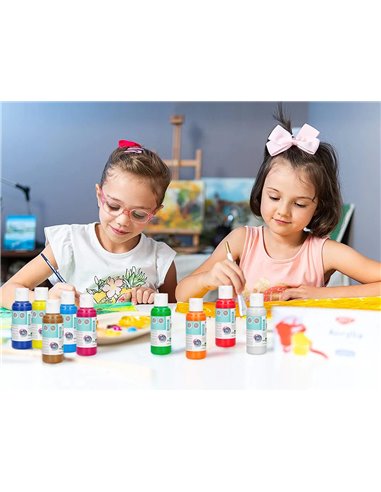 Peinture acrylique liderpapel coloris vert bouteille 80ml.