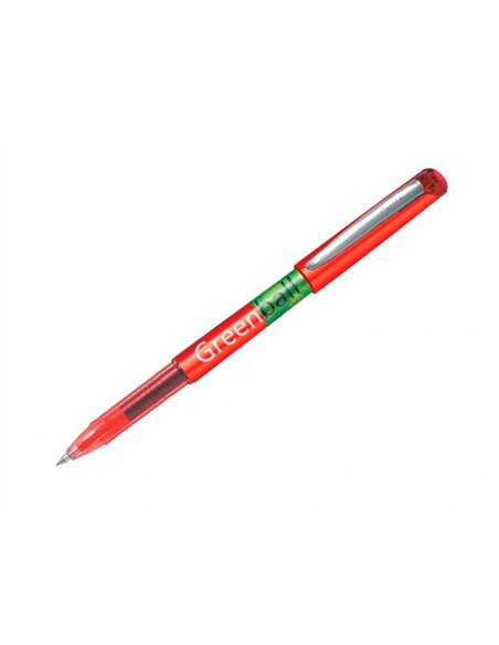 Greenball roller encre liquide rouge begreen pointe moyenne.