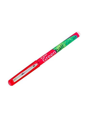 Greenball roller encre liquide rouge begreen pointe moyenne.