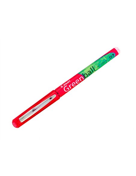 Greenball roller encre liquide rouge begreen pointe moyenne.
