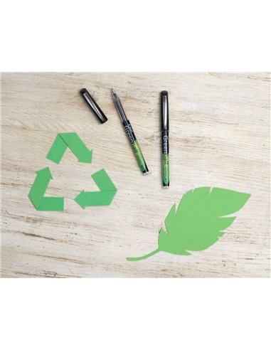 Greenball roller encre liquide rouge begreen pointe moyenne.