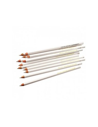 Lot crayons blancs ulmann pour ardoises noires et pierre 12 unites dont 2 gratuits.
