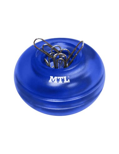Porte-trombones magnétique Dohe en plastique translucide - Comprend 20 trombones de 28 mm - Pratique et fonctionnel - Organisez 