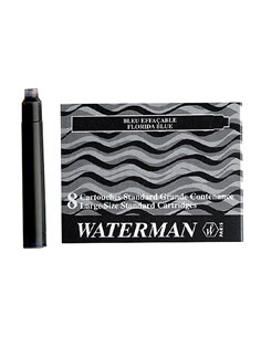Cartouche waterman longue standard encre bleue effaçable étui 8 unités. 2