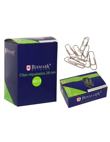 Lot de 100 pinces Bismark n° 1,5 28 mm - Nickelées
