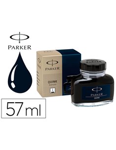 Encre parker bleue noire flacon 57ml.