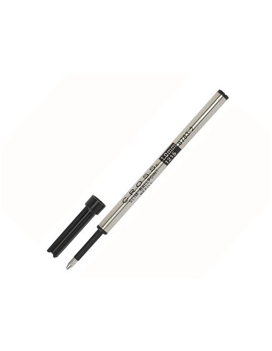 Recharge bille cross slim medium pour roller cross click coloris noir.